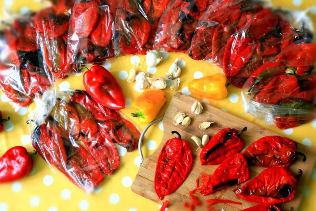 roasted pepper for the freezer